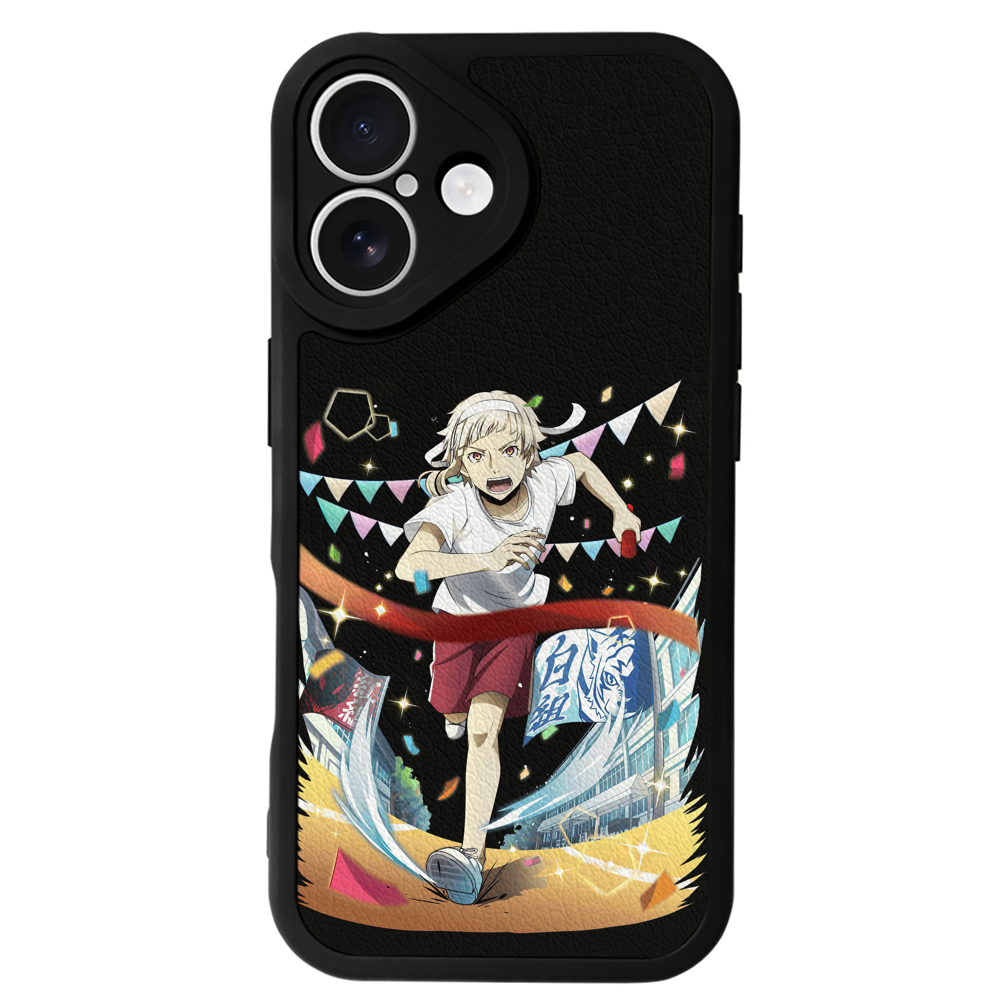 （画像用） 文豪ストレイドッグス Bungo Stray Dogs 【iPhone 16シリーズ対応】シリコンスマホケース（レザー調） 材質：シリコン
